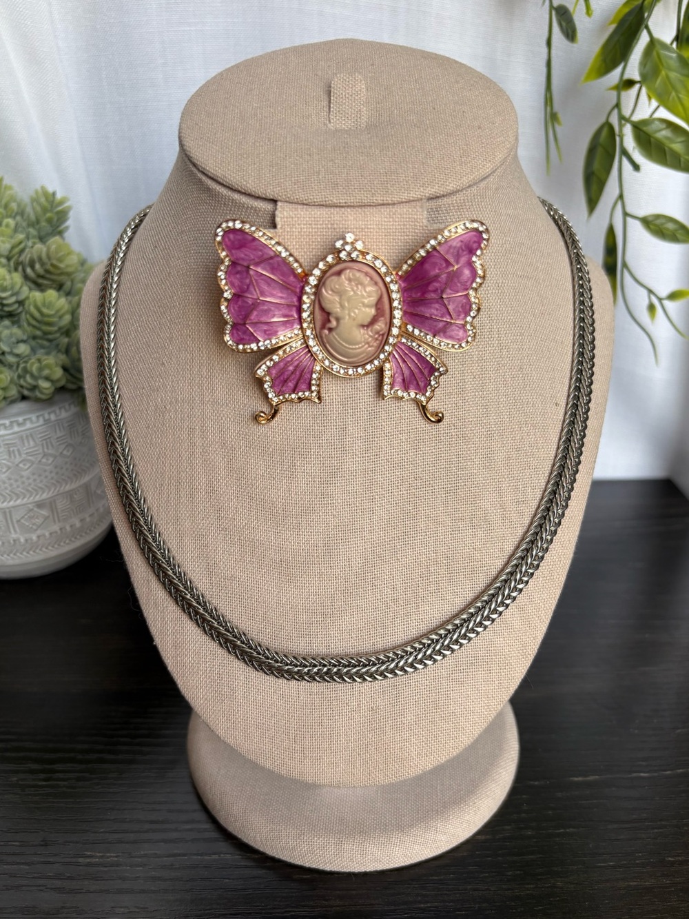 Vintage Style Silver Tone Wheat Chain Choker Necklace Thick Braided Mesh Collar